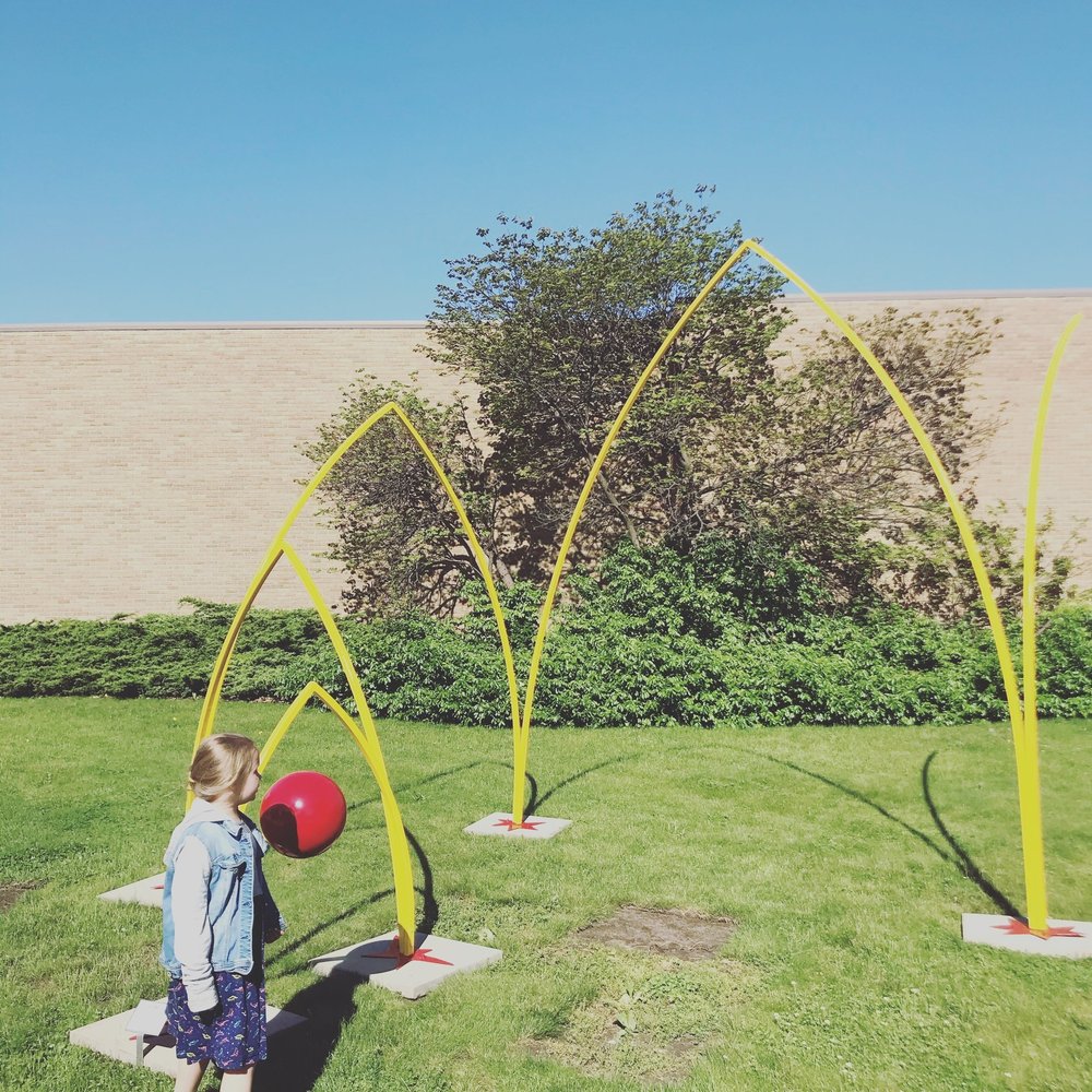Image of young autistic girl in a playground.